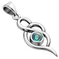 Abalone Shell Small Silver Pendant