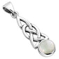 Mother of Pearl Celtic Knot Silver Pendant