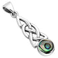 Abalone Shell Celtic Knot Silver Pendant