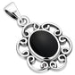 Black Onyx Sterling Silver Pendant