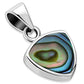 Abalone Shell Reuleaux Triangle Silver Pendant