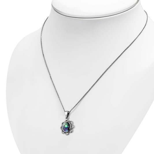 Abalone Shell Sterling Silver Pendant