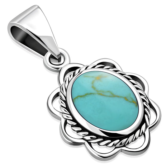 Turquoise Sterling Silver Pendant