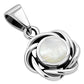 Braided Mother of Pearl Silver Pendant