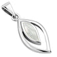 Mother of Pearl Drop Silver Pendant