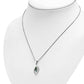 Abalone Shell Drop Silver Pendant