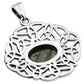 Labradorite Oval Celtic Knot Silver Pendant