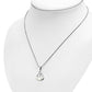 Mother of Pearl Trinity Knot Silver Pendant