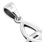 Black Onyx Trinity Knot Silver Pendant