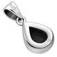 Black Onyx Sterling Silver Drop Pendant