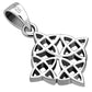 Thick Celtic Knot Solid Silver Pendant