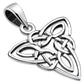 Celtic Trinity Plain Silver Pendant