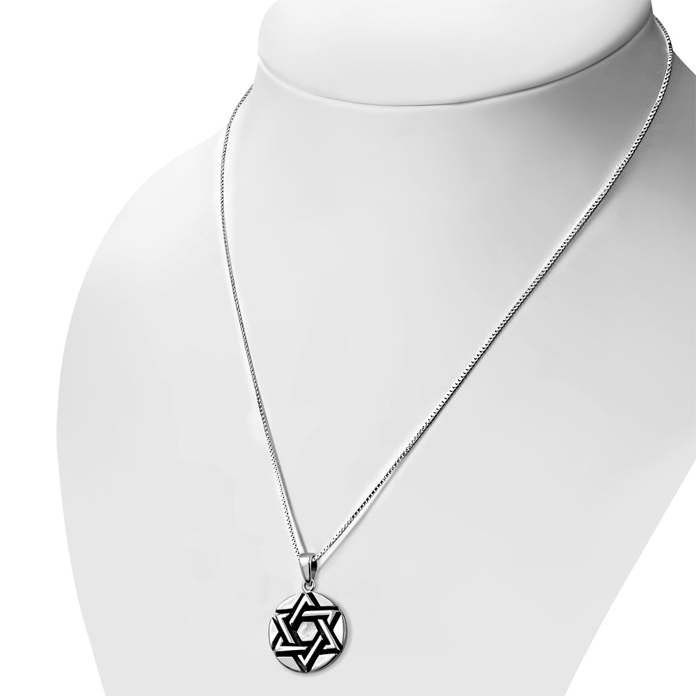 Star of David Silver Pendant
