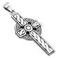 Large Celtic Cross Silver Pendant