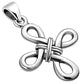 Solid Silver Celtic Knot Cross Shape Pendant