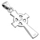 Small Celtic Trinity Knot Cross Silver Pendant
