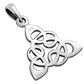 Tiny Celtic Trinity Plain Silver Pendant