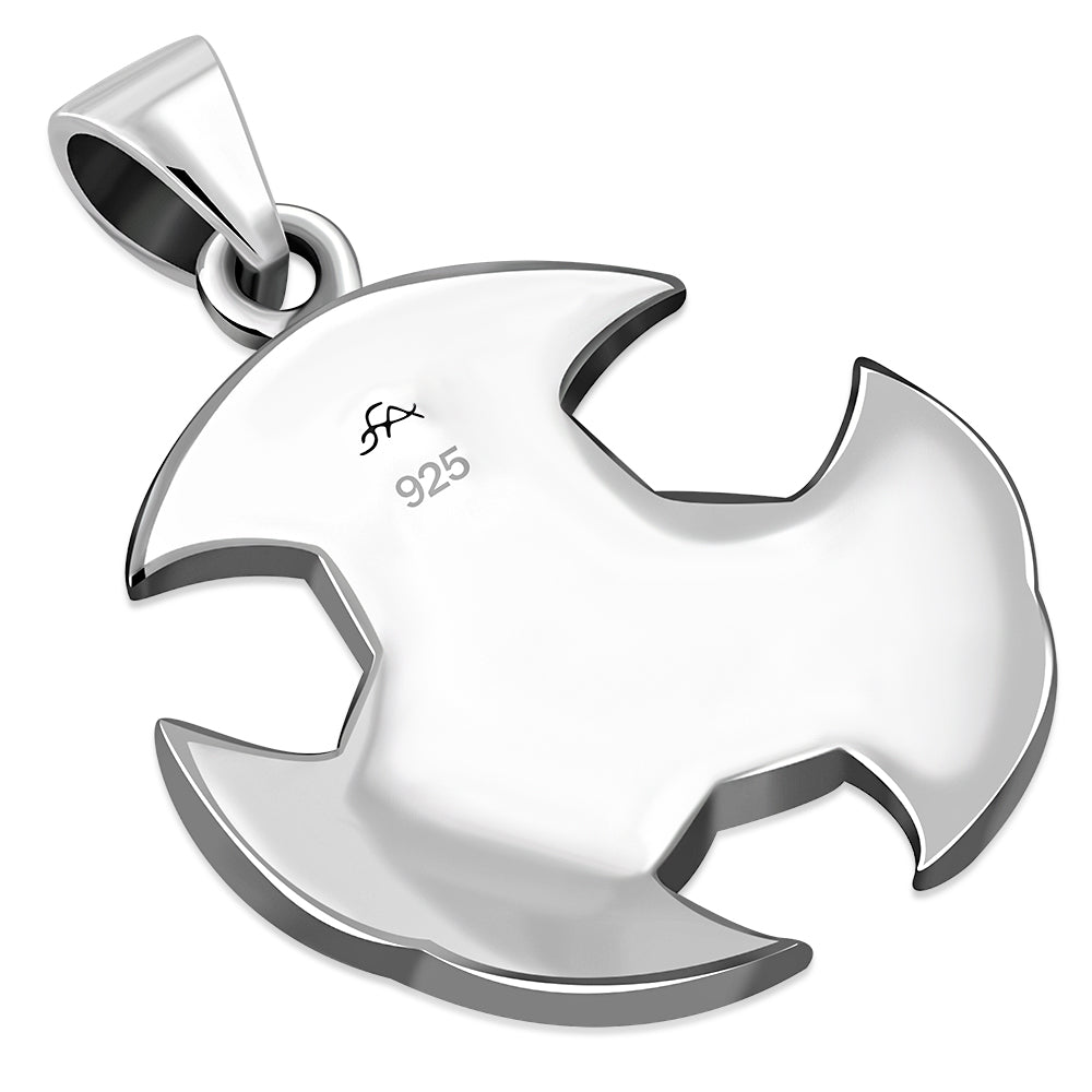 Solid Silver Large Celtic Trinity Knot Pendant