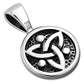 Tiny Celtic Round Trinity Knot Silver Pendant
