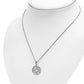 Tiny Round Celtic Silver Pendant