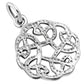 Tiny Round Celtic Silver Pendant