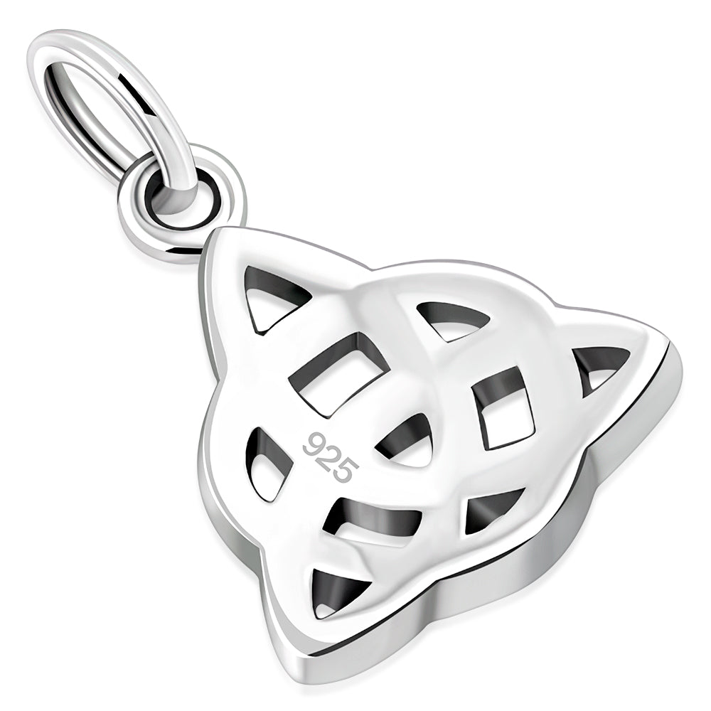 Tiny Sterling Silver Celtic Trinity Pendant