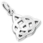 Tiny Sterling Silver Celtic Trinity Pendant