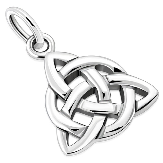 Tiny Sterling Silver Celtic Trinity Pendant