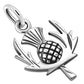 Plain Silver Thistle Pendant