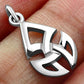 Tiny Silver Celtic Trinity Pendant