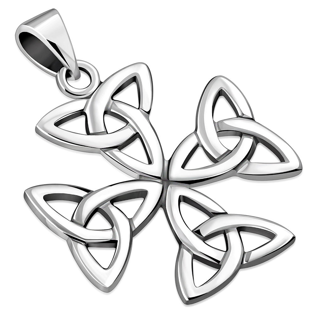 Celtic Trinity Knot Silver Pendant