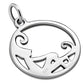 Round Celtic Pixie Sterling Silver Pendant