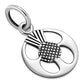 Tiny Thistle Sterling Silver Pendant