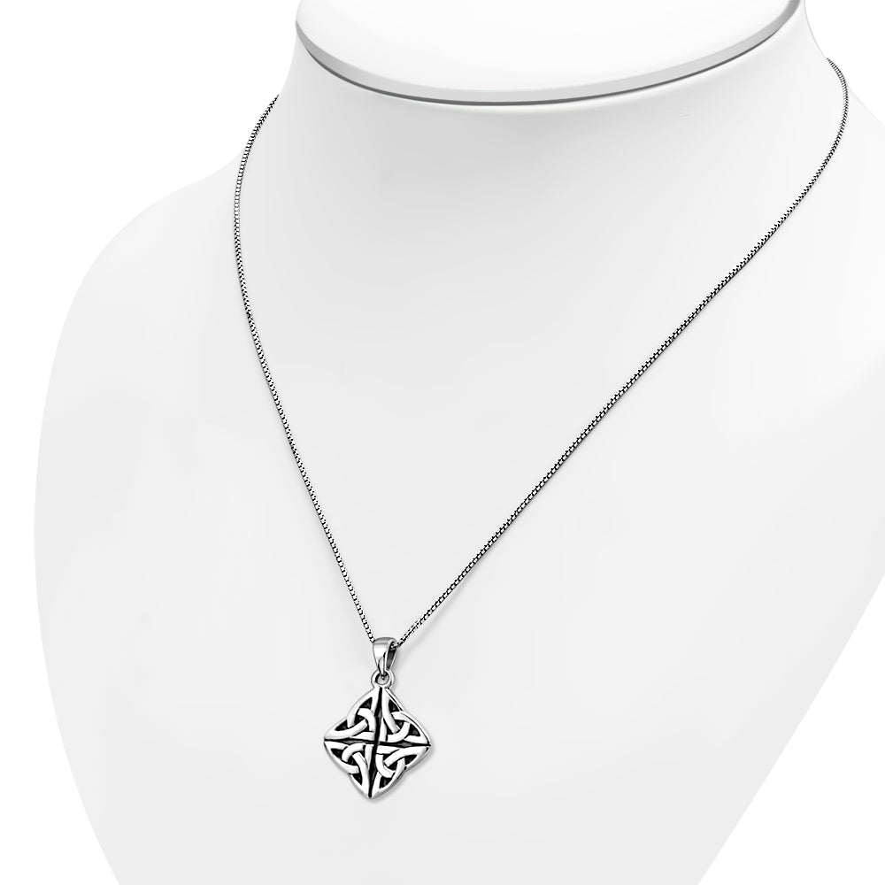 Celtic Trinity Knot Solid Silver Pendant