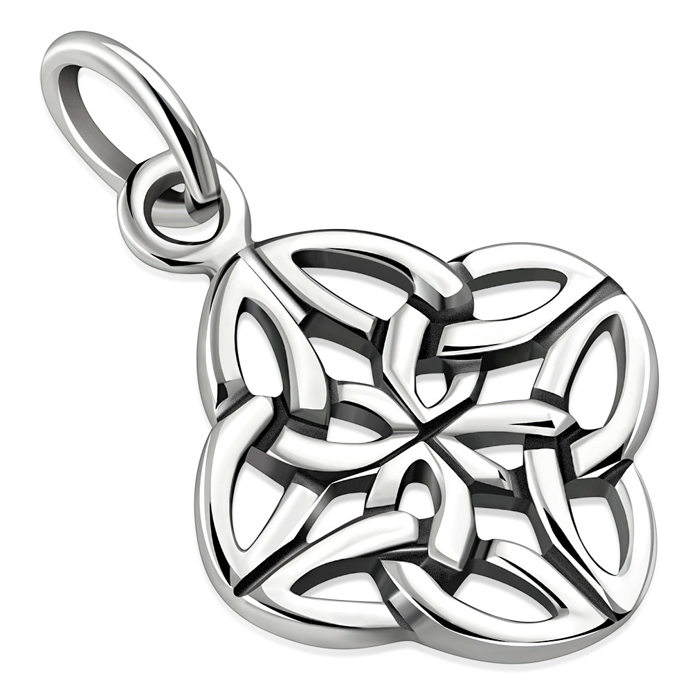 Tiny Celtic Knot Solid Silver Pendant