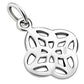 Tiny Celtic Knot Solid Silver Pendant