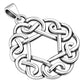 Rounded Celtic Knot Silver Pendant