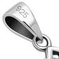 Tiny Rectangle Shape Celtic Silver Pendant
