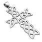 Large Celtic Knot Cross Silver Pendant