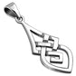 Small Celtic Knot Plain Solid Silver Pendant