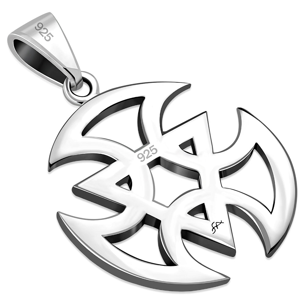 Solid Sterling Silver Celtic Pendant