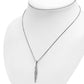 Long Light Celtic Knot Silver Pendant