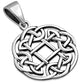 Round Celtic Knot Sterling Silver Pendant