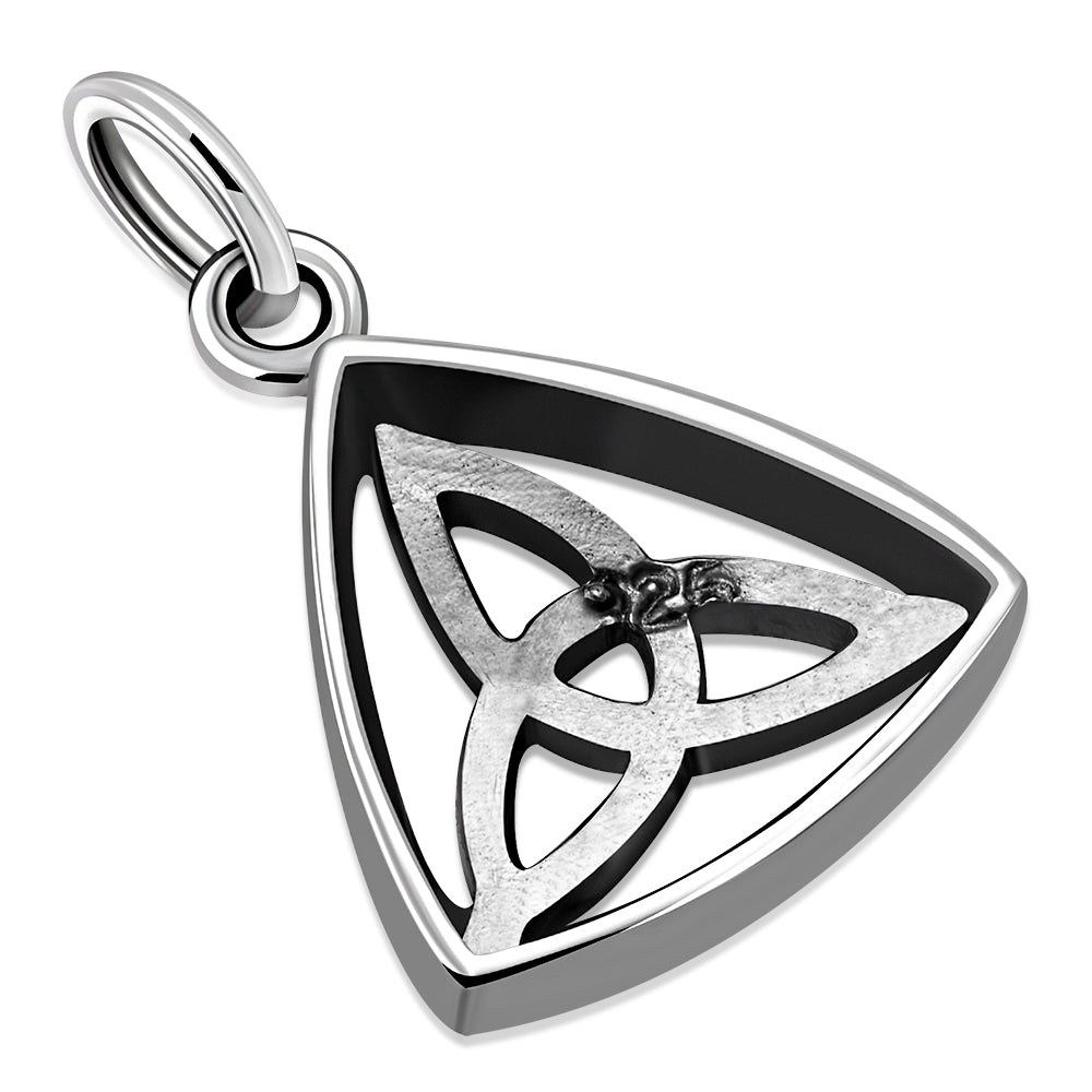 Solid Silver Trinity Knot Celtic Pendant