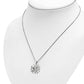 Large Celtic Trinity Knot Cross Silver Pendant