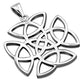 Large Celtic Trinity Knot Cross Silver Pendant