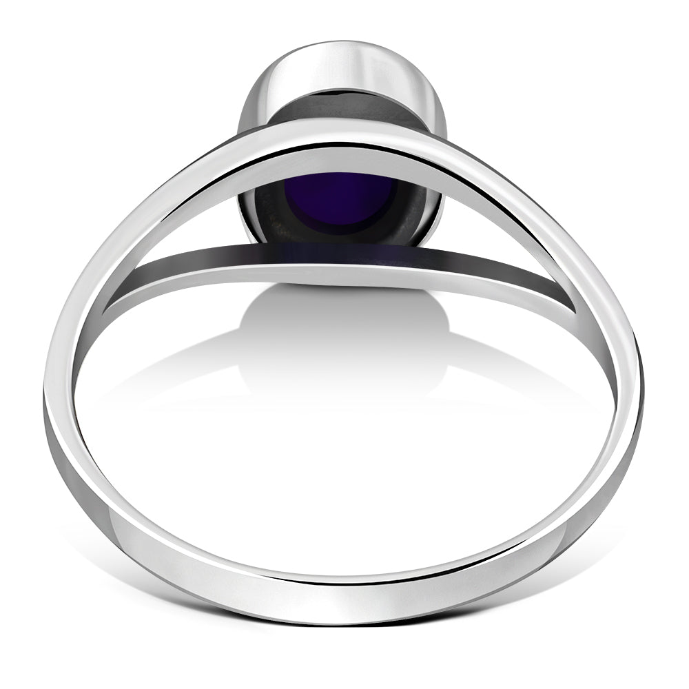 Amethyst Stone Sterling Silver Ring