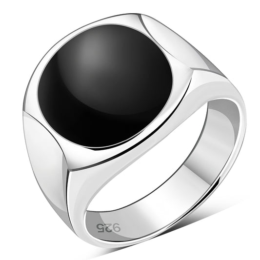 Black Onyx Sterling Silver Ring