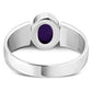 Celtic Amethyst Stone Sterling Silver Ring