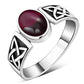 Celtic Amthyst Stone Sterling Silver Ring